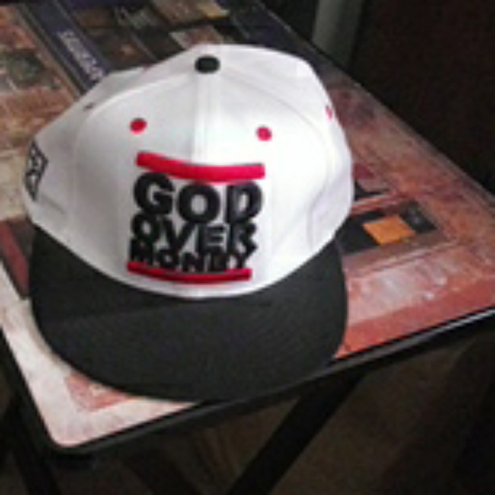 Snap Back Hat God Over Money